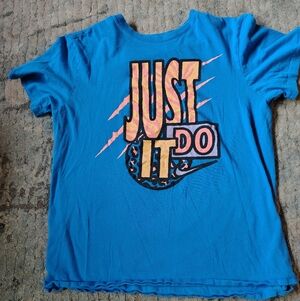 Nike Blue 'Just Do It' T-Shirt